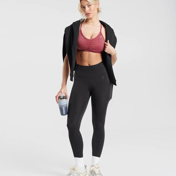 Gymshark Pocket Leggings size M NWT Black - Picture 1 of 6